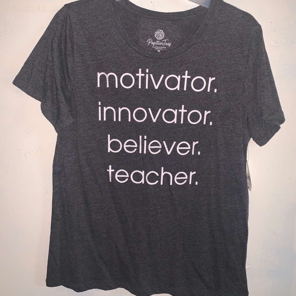 “Motivator, innovator, believer, teacher” t shirt